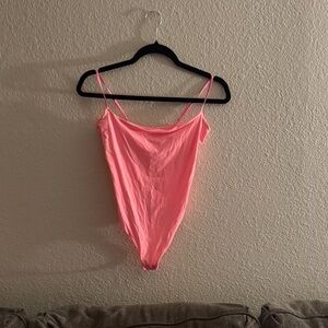 Pink Spaghetti Strap Fits Everybody Bodysuit